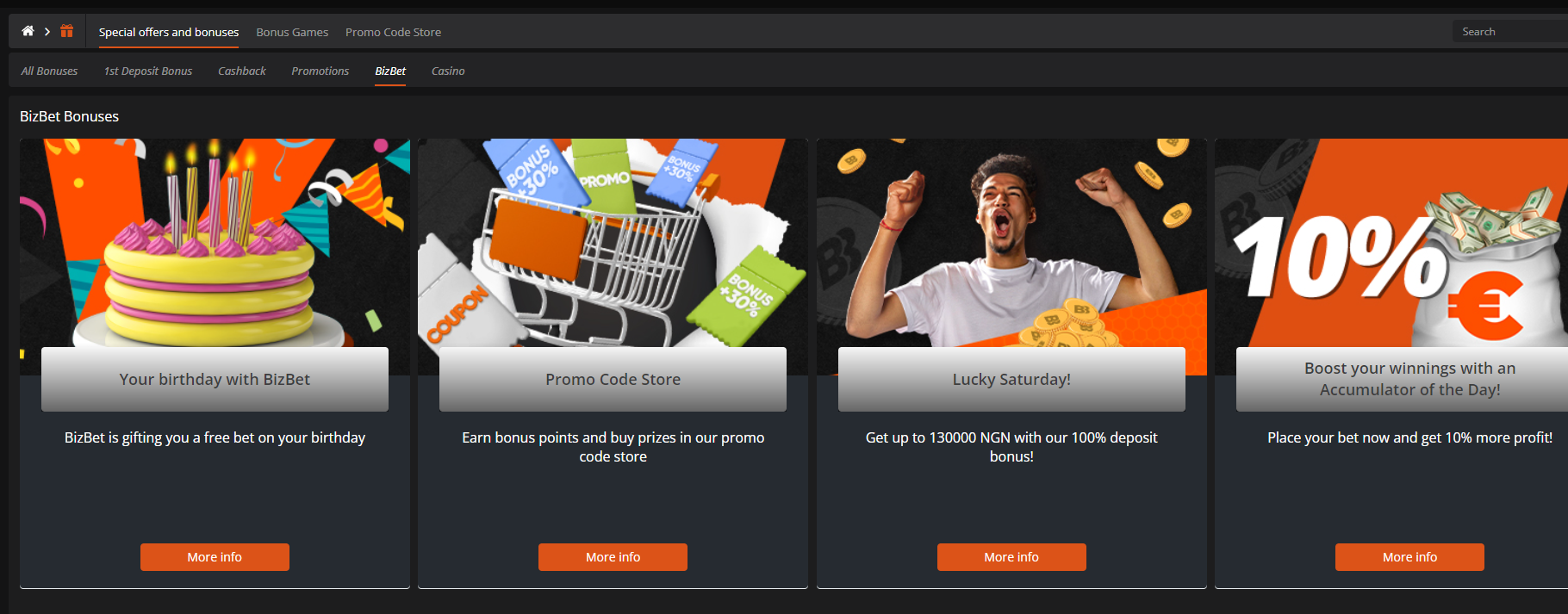 Bonuses for old customers BizBet Bonuses for old customers BizBet