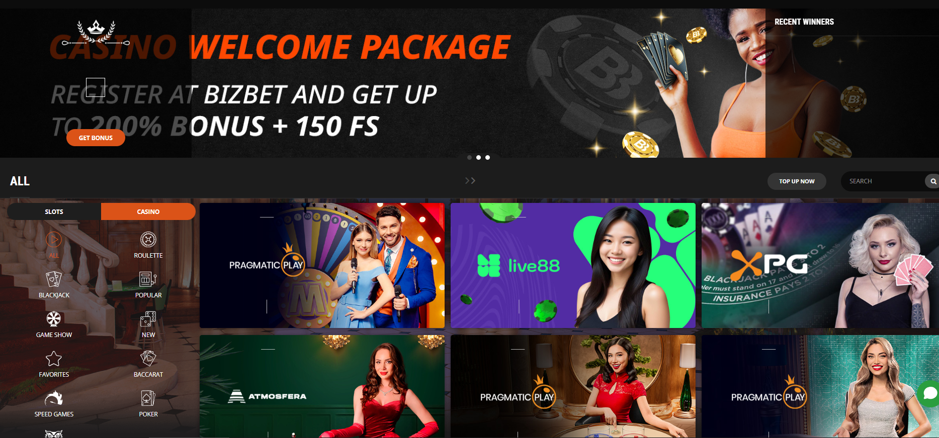BizBet online casino version BizBet online casino version
